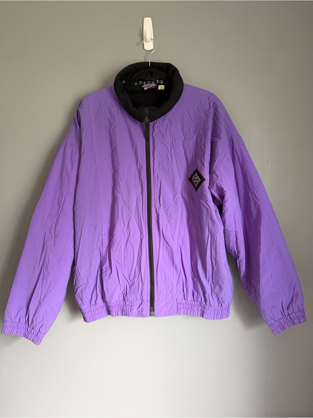 Vintage 80s 90s Y2K Ocean Pacific OP Purple Windbreaker Jacket Full Zip XL
